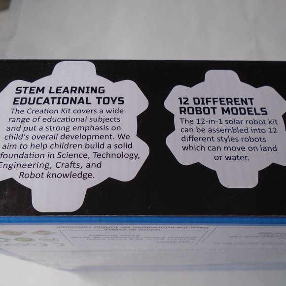 Sillbird Solar Robot Creation Kit -190 Pieces Make 12 Different Robots - Picture 8 of 8